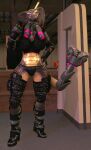 absurd_res anthro cybernetics cyborg female gear hi_res machine reptile sab_(petruz) scalie snake solo xpasha122x 
