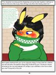  absurd_res anthro blue_eyes blush clothing dialogue english_text female first_person_view generation_1_pokemon hair hi_res ms._aeris_nester_(rodent_powered) narration nintendo pikachu pokemon pokemon_(species) pokemon_mystery_dungeon rodent_powered_(softestpuffss) softestpuffss solo speech_bubble spike_chunsoft text 