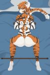  anthro bdsm bondage bound digital_media_(artwork) felid feline female female/female hi_res mammal solo 