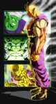  absurdres age_progression antennae aura black_eyes brown_footwear colored_skin dougi dragon_ball dragon_ball_super dragon_ball_super_super_hero dragon_ball_z english_commentary from_side full_body glowing glowing_eyes goketerhc green_skin highres male_focus no_eyebrows orange_piccolo orange_skin pants piccolo pointy_ears potential_unleashed powering_up profile purple_pants purple_shirt red_eyes shirt sleeveless sleeveless_shirt steam upper_body v-neck yellow_skin 