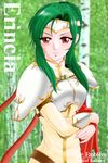  armor character_name copyright_name elincia_ridell_crimea fire_emblem fire_emblem:_souen_no_kiseki green_hair hissaa_(starlight_express) pegasus_knight red_eyes solo 