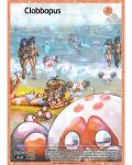  1boy 6+girls absurdres afloat anger_vein arm_tattoo arms_up artist_name autobottesla barefoot beach bikini brown_hair cephalopod_eyes character_name clobbopus commentary_request english_text eyelashes food highres holding holding_food holding_popsicle long_hair lying multiple_girls octopus on_stomach open_mouth poke_ball pokemon pokemon_(creature) popsicle round_eyewear running sunglasses swimsuit tan tattoo trading_card water 