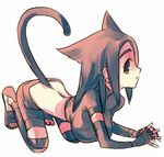  animal_ears bad_id bad_pixiv_id breasts cat_ears copyright_request large_breasts lowres pocchin solo tail thighhighs turtleneck 