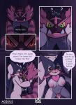 2024 agious angry anthro areola blush bodily_fluids breasts close-up comic cum dialogue duo embarrassed english_text felid feline female generation_7_pokemon generation_9_pokemon genital_fluids genitals hi_res hug humor incineroar laugh leaking_cum looking_pleasured lying male male/female mammal medium_breasts meowscarada nintendo nipples pink_areola pink_nipples pokemon pokemon_(species) pussy romantic romantic_ambiance sweat tail tail_motion tears teeth text tongue url