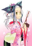  arrow gundam gundam_00 hamaya japanese_clothes kimono nabeshiki_(rakuneko_yashiki) new_year solo soma_peries 