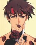  flower majutsushi_orphen orphen rose shirtless 