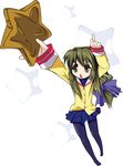  clannad hikarizaka_private_high_school_uniform ibuki_fuuko long_hair low-tied_long_hair pantyhose school_uniform solo starfish teperyndroors 