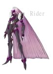  fate_(series) five_star_stories long_hair lowres mecha mechanization no_humans parody purple_hair rider very_long_hair zou_azarashi 