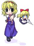  alice_margatroid blonde_hair chibi kasema_yukinari lowres shanghai_doll short_hair solo touhou 