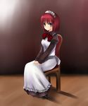  bad_anatomy chair hisui maid shima-shuu sitting solo tsukihime 