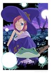  frog halloween hat original sango_(53box) solo witch witch_hat 