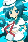  anchor bad_id bad_pixiv_id blue_eyes hat murasa_minamitsu sailor sailor_hat short_hair solo touhou utakitsune 