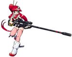  bikini_top gun hayami_rasenjin long_hair md5_mismatch rifle solo tengen_toppa_gurren_lagann thighhighs weapon yoko_littner 