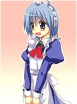  ayasaki_hayate blue_eyes blue_hair crossdressing hayate_no_gotoku! lowres maid male_focus otoko_no_ko satomi_yoshitaka solo 