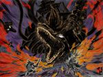  amaterasu dragon highres ookami_(game) wallpaper wolf yamata_no_orochi_(ookami) 