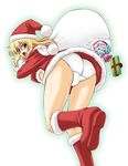  akiyama_kenta ass christmas hat original panties santa_costume santa_hat solo underwear 