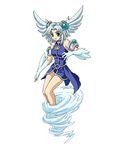  atelier_(series) atelier_iris atelier_iris_eternal_mana_2 feathers head_wings lowres ouse_kohime silwest_(atelier) solo wind 