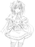  christmas gift greyscale monochrome ribi santa_costume sketch solo suzumiya_haruhi suzumiya_haruhi_no_yuuutsu thighhighs zettai_ryouiki 