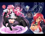  3girls amanogami_dai breasts cleavage kirche_augusta_frederica_von_anhalt_zerbst large_breasts louise_francoise_le_blanc_de_la_valliere magic_circle multiple_girls octagram panties pentacle pentagram star_of_lakshmi tabitha thighhighs underwear wallpaper zero_no_tsukaima zettai_ryouiki 