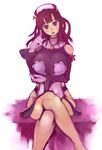  crossed_legs la_pucelle legs pantyhose prier red_hair sitting solo thighs 