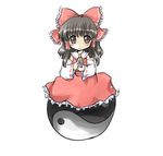  bangs hakurei_reimu lowres solo touhou yin_yang yuugiri 