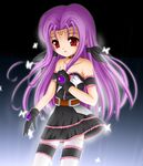  asclepius bow bug butterfly facial_mark flipper forehead_mark gloves insect lutecia_alpine lyrical_nanoha magical_girl mahou_shoujo_lyrical_nanoha_strikers solo thighhighs 