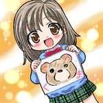  aishiteruze_baby bear drawing lowres oekaki sakashita_yuzuyu school_uniform solo st_parasu 