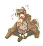  animal_ears bread eating food holo solo spice_and_wolf tail wolf_ears zero_point 