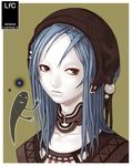  blue_hair copyright_request ghost koba-b solo 