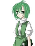  book copyright_request green_eyes green_hair lowres miwa_maku solo 