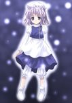  aura bloomers hat kagura_mizuki letty_whiterock purple_hair short_hair solo touhou underwear white_bloomers 