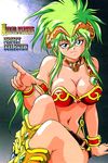  armor green_hair horns kahm manabe_jouji outlanders solo 