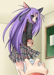  animal_ears bad_id bad_pixiv_id blue_eyes cat_ears little_busters! long_hair masayu sasasegawa_sasami school_uniform solo 