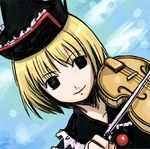  blonde_hair instrument lowres lunasa_prismriver shimakusa_arou solo touhou violin 