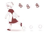  android female flandre gradient gradient_background kaibutsu_oujo kouda_tomohiro maid monochrome solo 