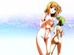  :o arm_behind_back ass back bangs blue_eyes blush bow breasts breasts_apart cameltoe embarrassed fingernails from_behind from_below fuyou_kaede gradient gradient_background green_hair groin hair_bow hair_ribbon hairband hand_on_thigh hands hosoda_naoto kneepits large_breasts leaning long_fingernails looking_at_viewer looking_back looking_down multiple_girls navel official_art one-piece_swimsuit one-piece_thong open_mouth orange_hair pinky_out ribbon shadow shigure_asa short_hair shuffle! sideboob sidelocks skindentation slingshot_swimsuit standing swimsuit thigh_gap thighs tress_ribbon wallpaper 
