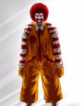  afro male_focus mcdonald's red_hair ronald_mcdonald solo sugimoto_gang 