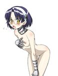  :o aiko_(renkin_san-kyuu_magical_pokaan) bent_over body_blush breasts glasses headgear jewelry kouda_tomohiro looking_at_viewer metal_gloves navel neck_ring nipples nude open_mouth renkin_san-kyuu_magical_pokaan simple_background small_breasts solo standing stomach thigh_gap white_background 
