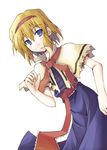  alice_margatroid blonde_hair capelet hairband mochiki short_hair solo touhou 