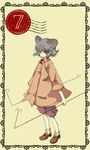  alternate_costume animal_ears bad_id bad_pixiv_id coat contemporary grey_hair highres hisaomeiko mouse_ears nazrin postmark red_eyes short_hair solo touhou 