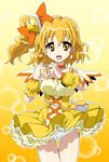  blonde_hair cure_pine fresh_precure! fresh_pretty_cure! miniskirt panties precure pretty_cure short_hair skirt smile underwear upskirt yamabuki_inori 