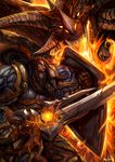 dragon fire horns onyxia shield sword varian_wrynn warcraft warden7 weapon world_of_warcraft 
