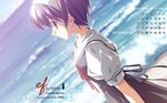  calendar_(medium) ef ef_the_first_tale highres nanao_naru purple_hair school_uniform shindou_kei short_hair wallpaper 