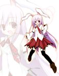  animal_ears bunny_ears mizuno_minato reisen_udongein_inaba solo thighhighs touhou 