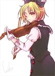  blonde_hair gloves instrument inuinui lunasa_prismriver solo touhou violin 