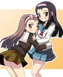  artist_request dual_persona idolmaster idolmaster_xenoglossia long_sleeves minase_iori multiple_girls school_uniform 