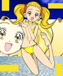  bikini blonde_hair choker kasugano_urara kasugano_urara_(yes!_precure_5) precure pretty_cure side-tie_bikini swimsuit yellow_eyes yes!_precure_5 yes!_pretty_cure_5 