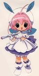  chicchana_yukitsukai_sugar fairy flute instrument piccolo_(instrument) pink_hair short_hair snow_fairy_sugar sugar sugar_(chicchana_yukitsukai_sugar) 