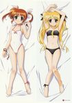  absurdres fate_testarossa highres lyrical_nanoha mahou_shoujo_lyrical_nanoha okuda_yasuhiro swimsuit takamachi_nanoha 