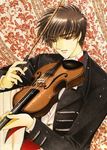  1boy card_captor_sakura clamp instrument kinomoto_touya male_focus solo tuxedo violin 